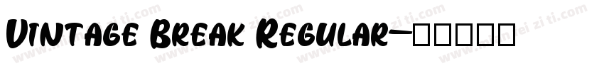 Vintage Break Regular字体转换